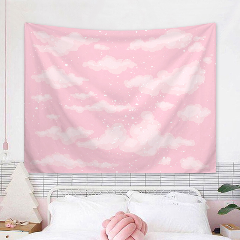 Interior Design Product - 1pc Sky cloud tapestry, lovely cloud