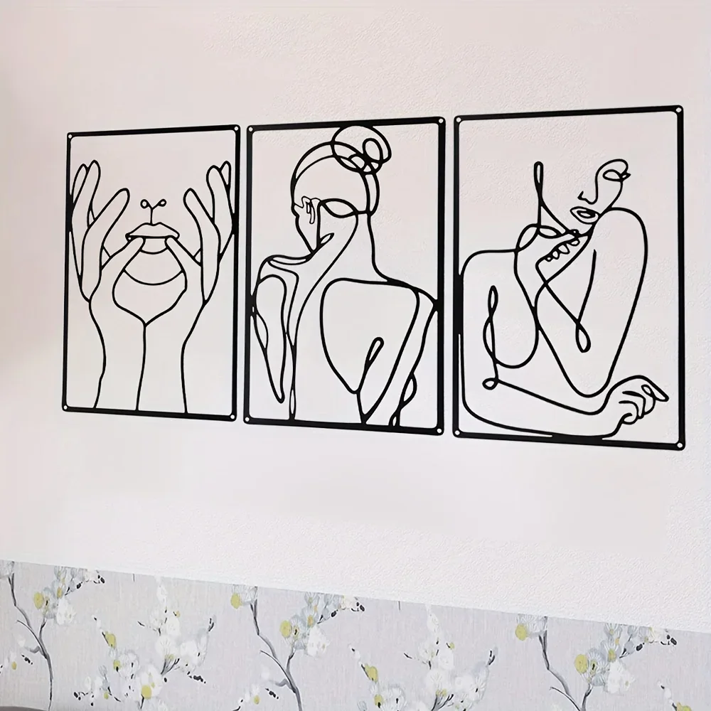 3pcs Stunning Line Drawing Dec - Interior Design Product incelemesi ve fiyatı