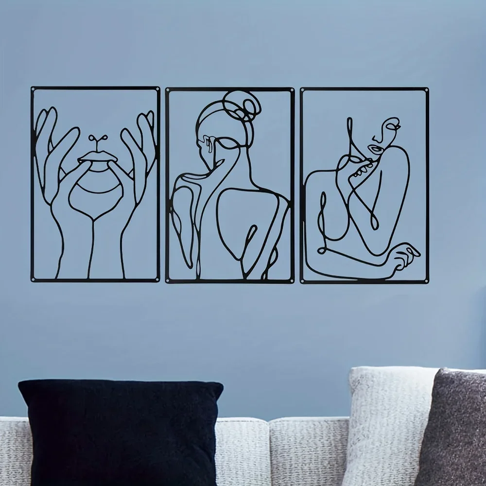 3pcs Stunning Line Drawing Dec - Interior Design Product incelemesi ve fiyatı