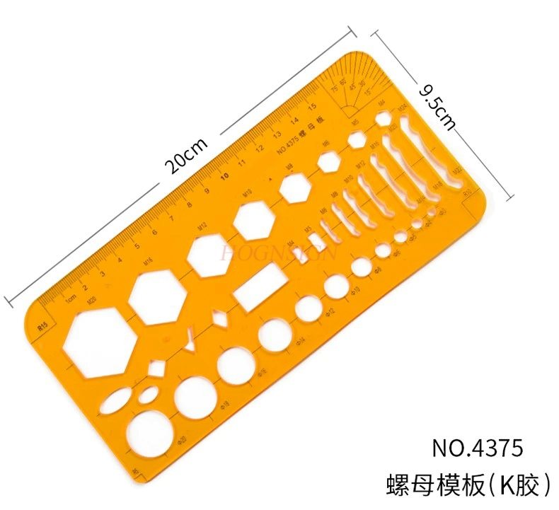 1pcs Drawing Template Nut Temp - Engineering And Interior Design incelemesi ve fiyatı