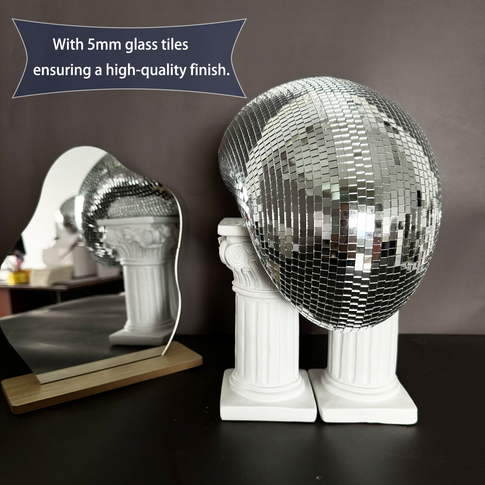 28cm Melted Disco Ball Mirror  - Interior Design Modern incelemesi ve fiyatı