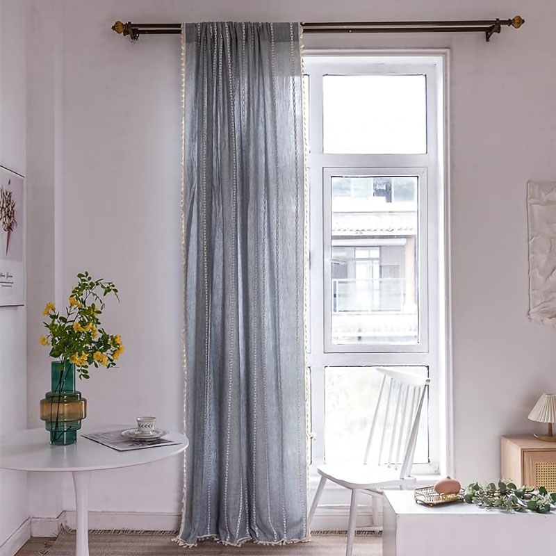 Boho Long Shower Curtain,Farmh - Linen Curtain Eyelet incelemesi ve fiyatı