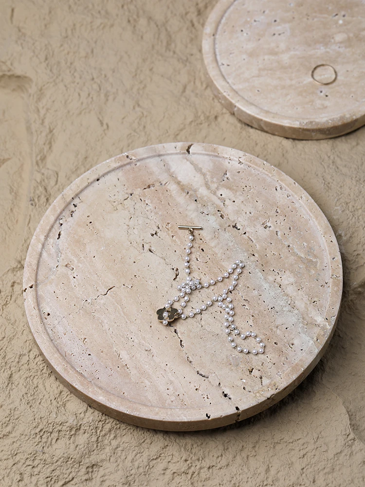 Minimalism Marble Tray for Per - Travertine Tray Oval incelemesi ve fiyatı