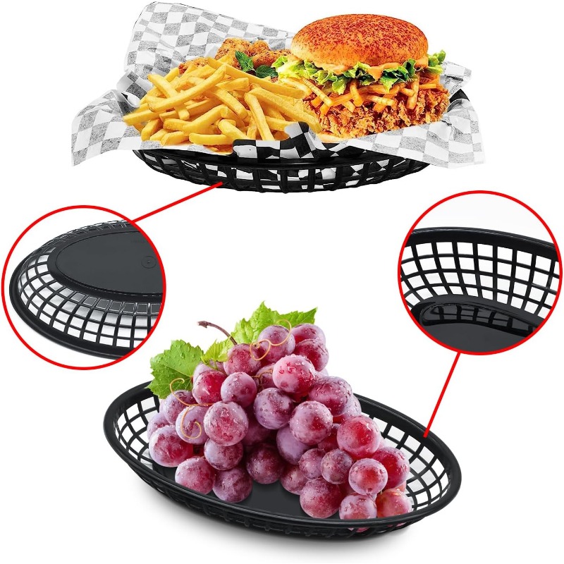 Plastic Fast Food Basket Oval  - Travertine Tray Oval incelemesi ve fiyatı