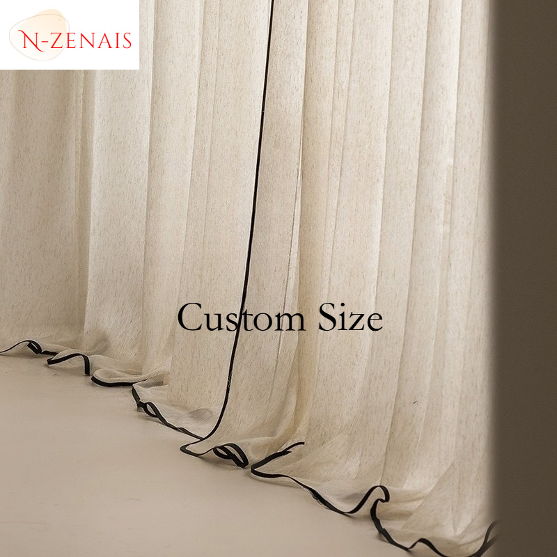Japanese Cream Linen Simple Se - Linen Curtain Eyelet incelemesi ve fiyatı