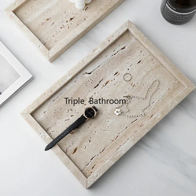 Natural Cave Stone Bathroom Su - Travertine Tray Oval incelemesi ve fiyatı