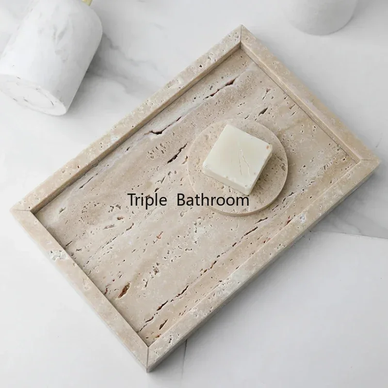 Natural Cave Stone Bathroom Su - Travertine Tray Oval incelemesi ve fiyatı
