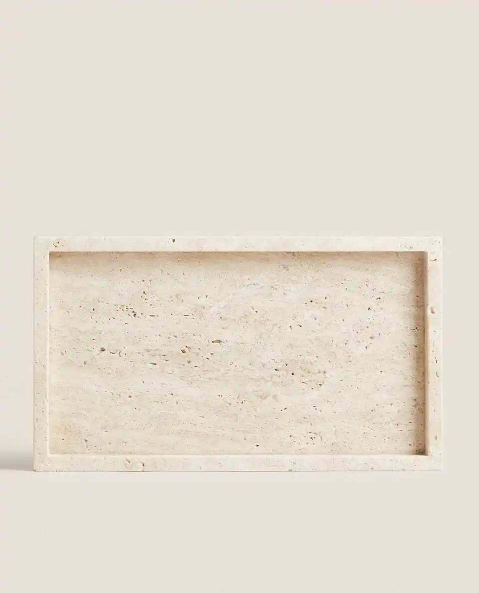 Wabi-Sabi Style Yellow Travert - Travertine Tray Oval incelemesi ve fiyatı