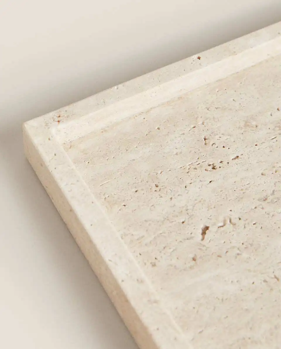 Wabi-Sabi Style Yellow Travert - Travertine Tray Oval incelemesi ve fiyatı