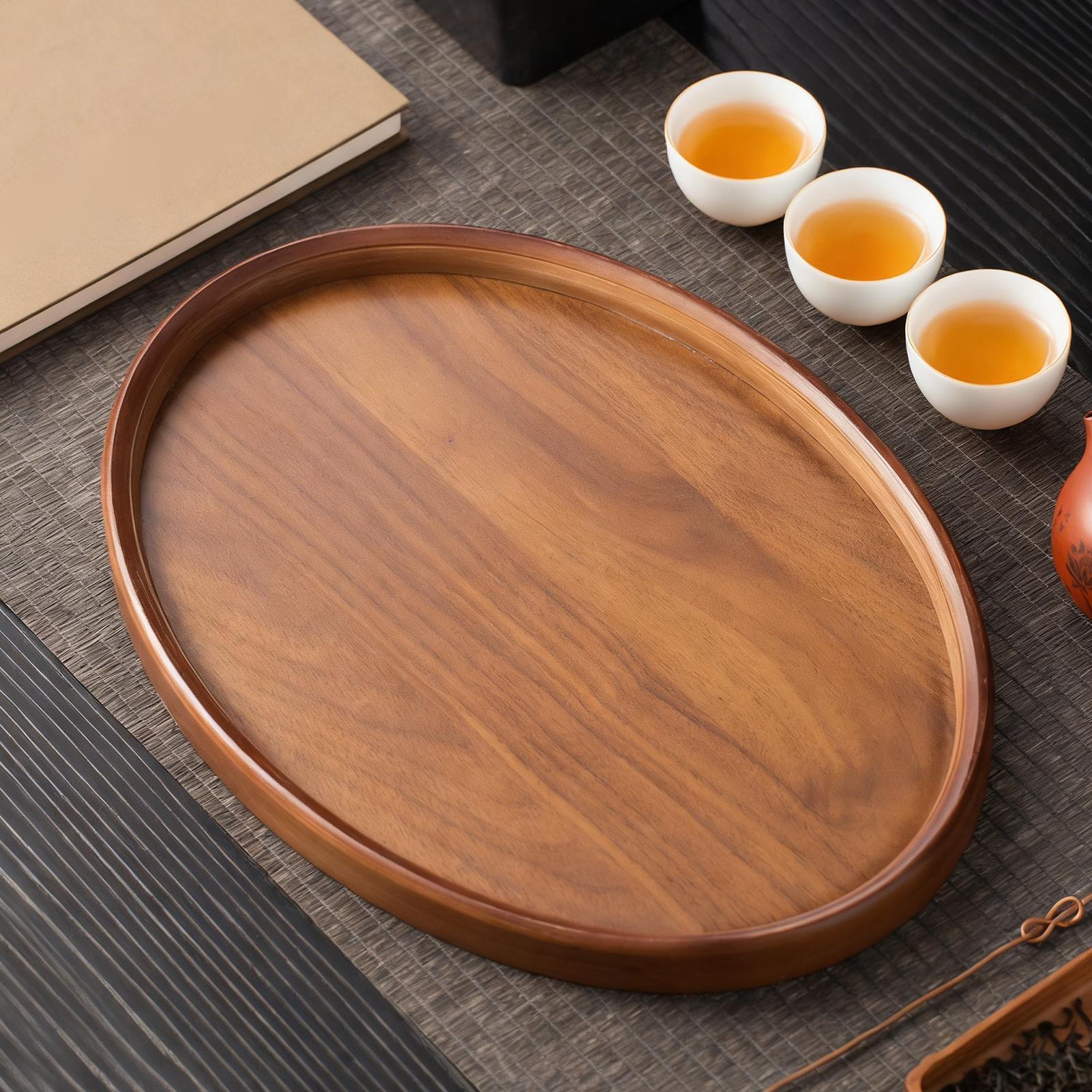 Wooden Serving Tray Oval Rusti - Travertine Tray Oval incelemesi ve fiyatı