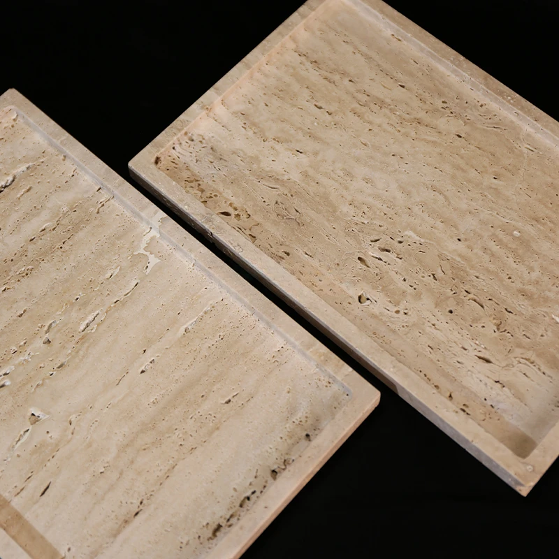 30x20x1.8cm Nature Marble Beig - Travertine Tray Oval incelemesi ve fiyatı