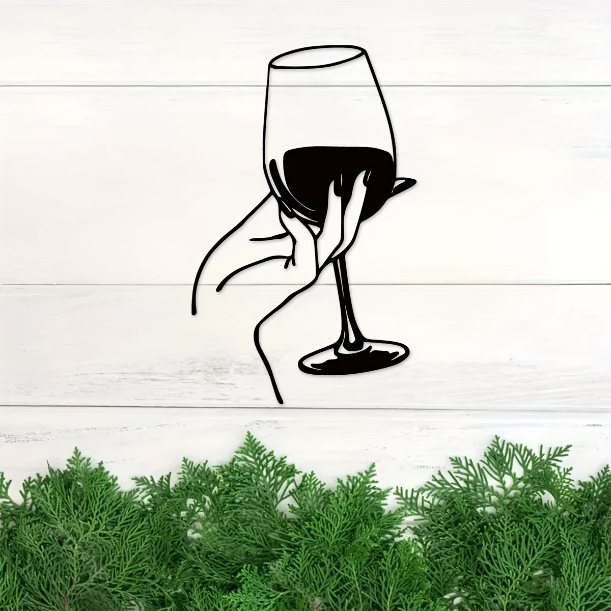 Wine Lover Lady Hand Metal Wal - Interior Design Modern incelemesi ve fiyatı
