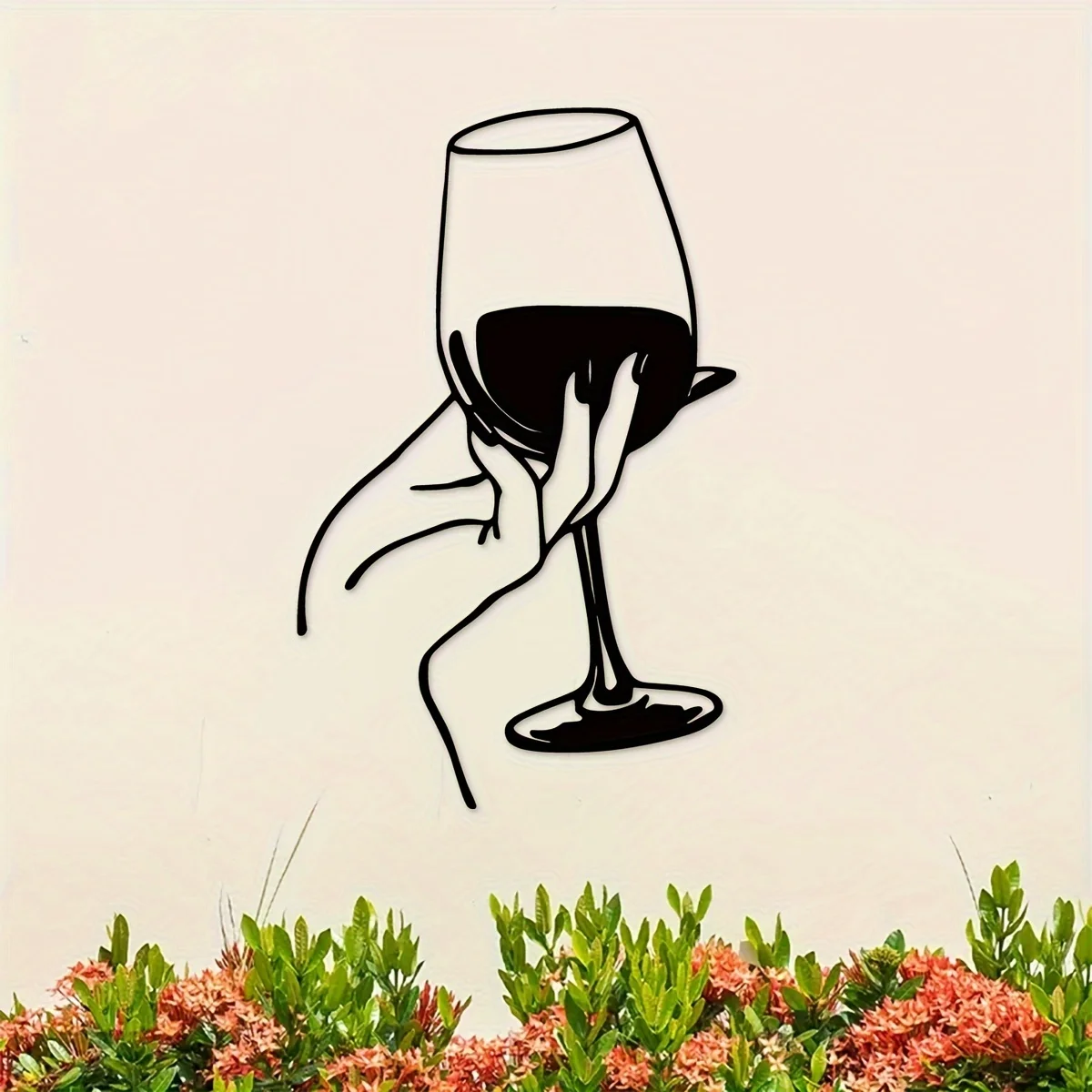 Wine Lover Lady Hand Metal Wal - Interior Design Modern incelemesi ve fiyatı