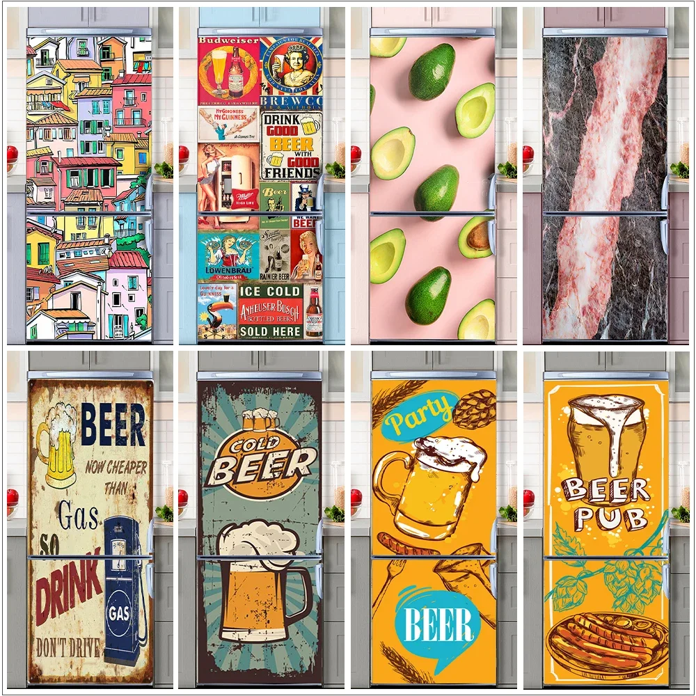 Retro Graffiti Fridge Door Mur - Interior Design Product incelemesi ve fiyatı