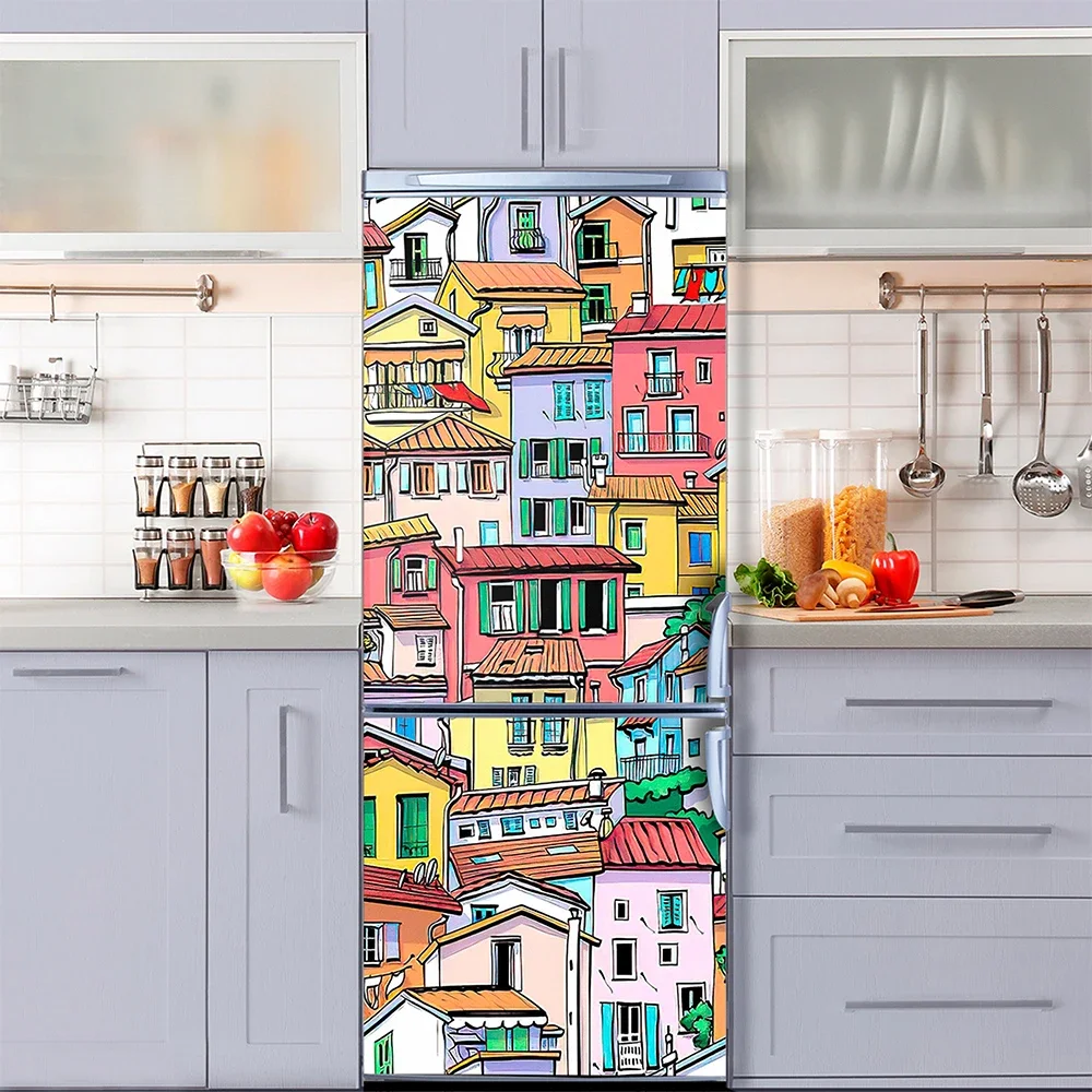 Retro Graffiti Fridge Door Mur - Interior Design Product incelemesi ve fiyatı