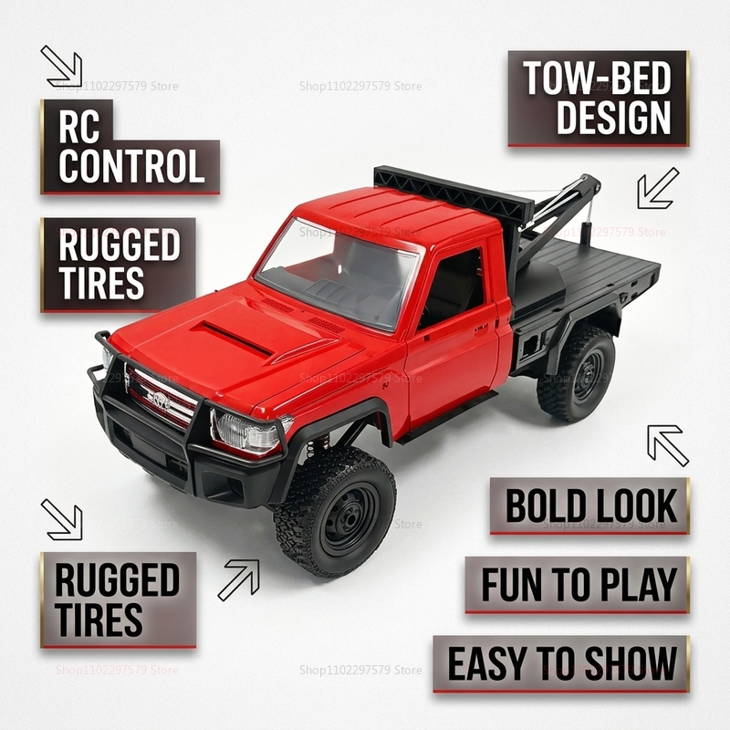 New MN82T RC Crawler 2.4G 4WD  - Interior Design Type incelemesi ve fiyatı