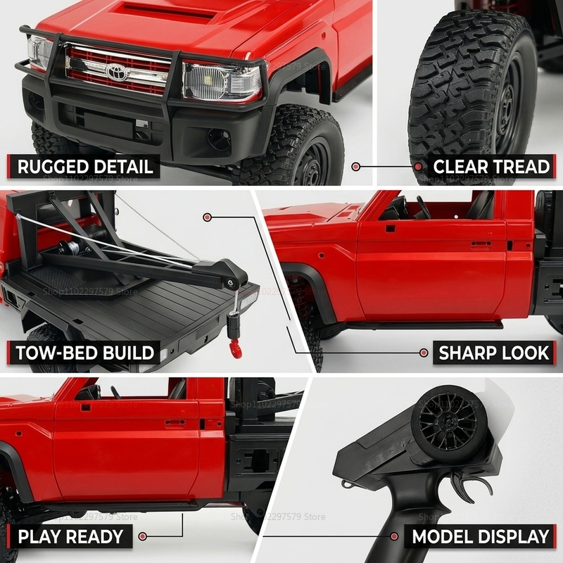 New MN82T RC Crawler 2.4G 4WD  - Interior Design Type incelemesi ve fiyatı
