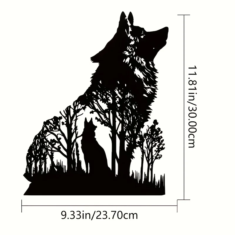 HelloYoung Wolf Decor Black Wo - Interior Design Product incelemesi ve fiyatı
