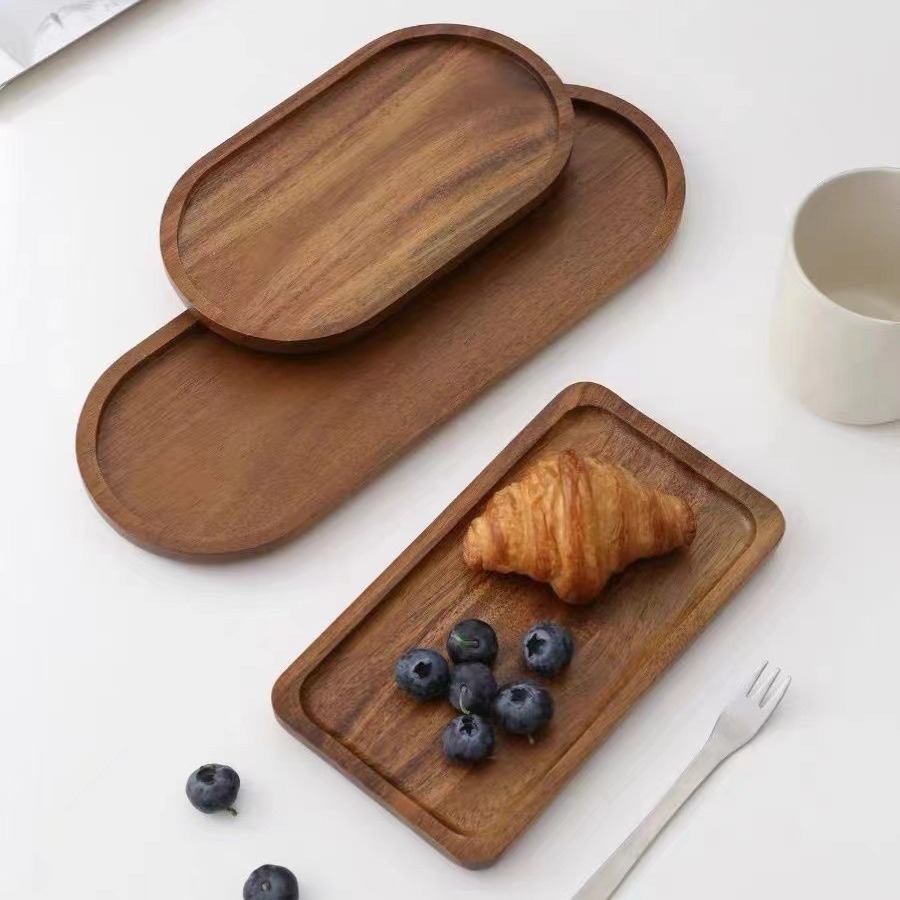 Solid Wooden Tray Rectangular  - Travertine Tray Oval incelemesi ve fiyatı