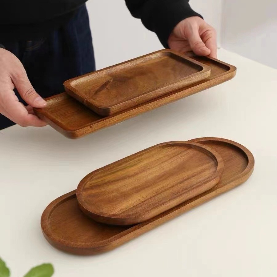 Solid Wooden Tray Rectangular  - Travertine Tray Oval incelemesi ve fiyatı
