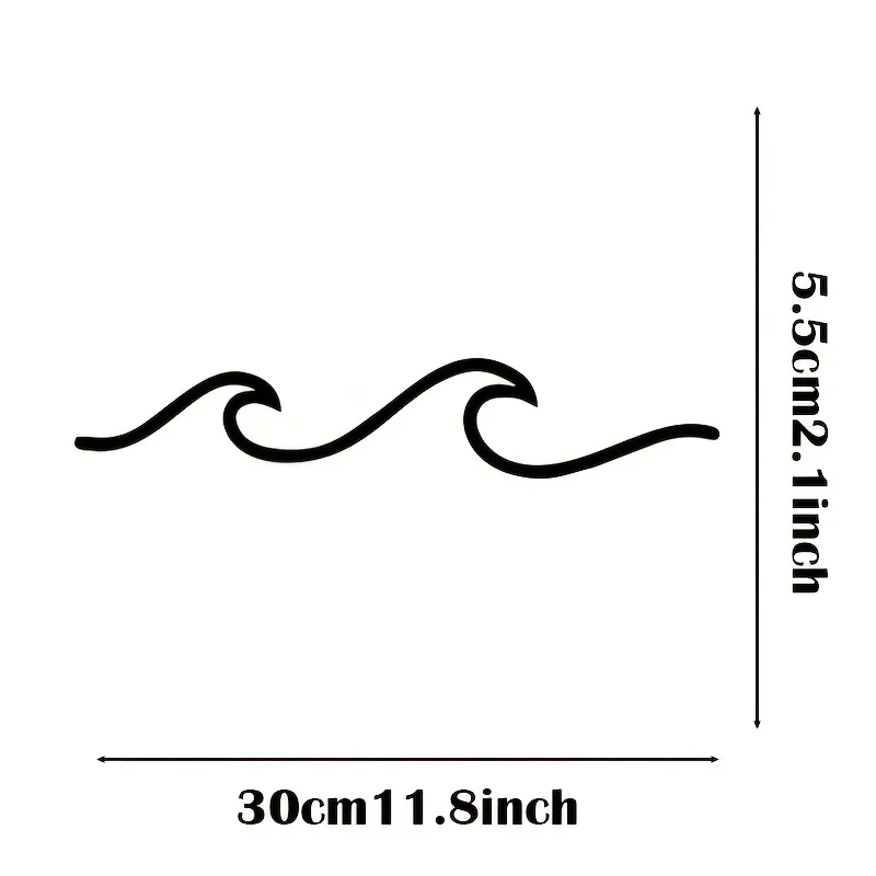 CIFBUY Metal Wave Art Sign Wal - Interior Design Modern incelemesi ve fiyatı