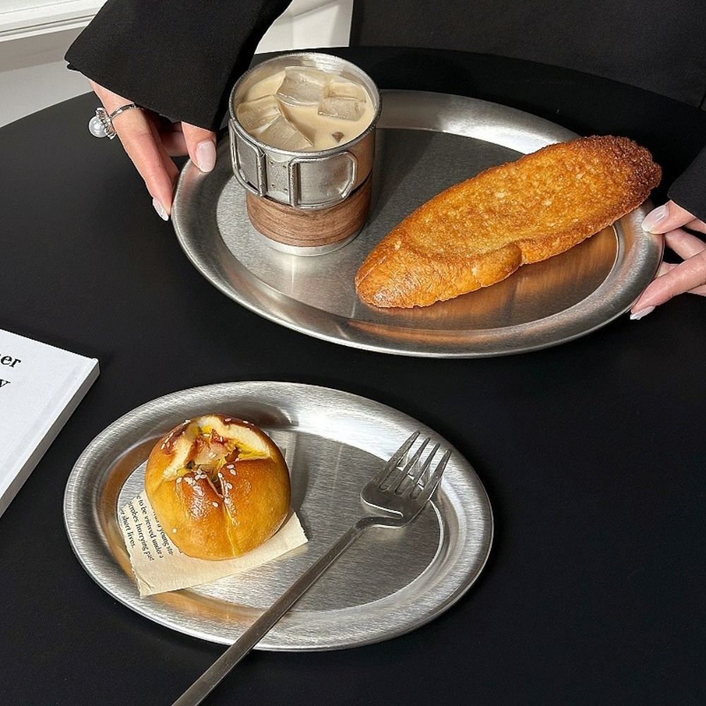 New Stainless Steel Cake Tray  - Travertine Tray Oval incelemesi ve fiyatı