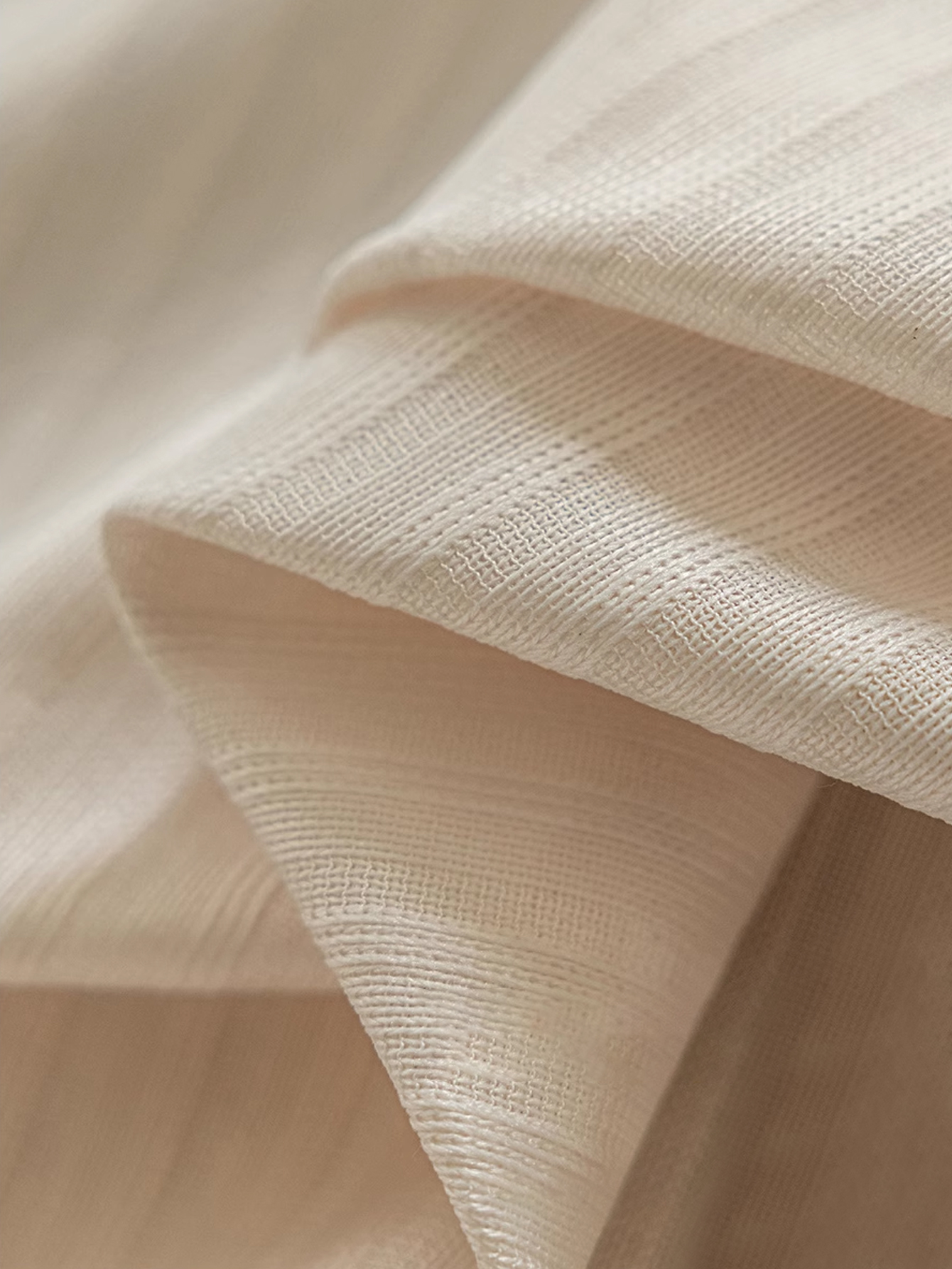 Milk Tea-colored Mirror Veil C - Linen Curtain Eyelet incelemesi ve fiyatı