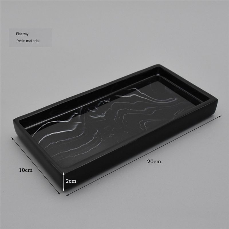 AEE4-Marble Pattern Resin Tray - Travertine Tray Oval incelemesi ve fiyatı