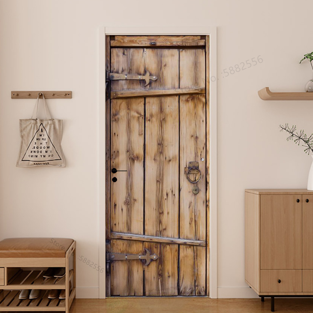 Imitation Wood Door Sticker Re - Interior Design Product incelemesi ve fiyatı