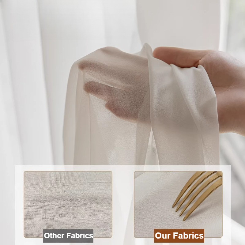 Solid White Tulle Good Quality - Linen Curtain Eyelet incelemesi ve fiyatı