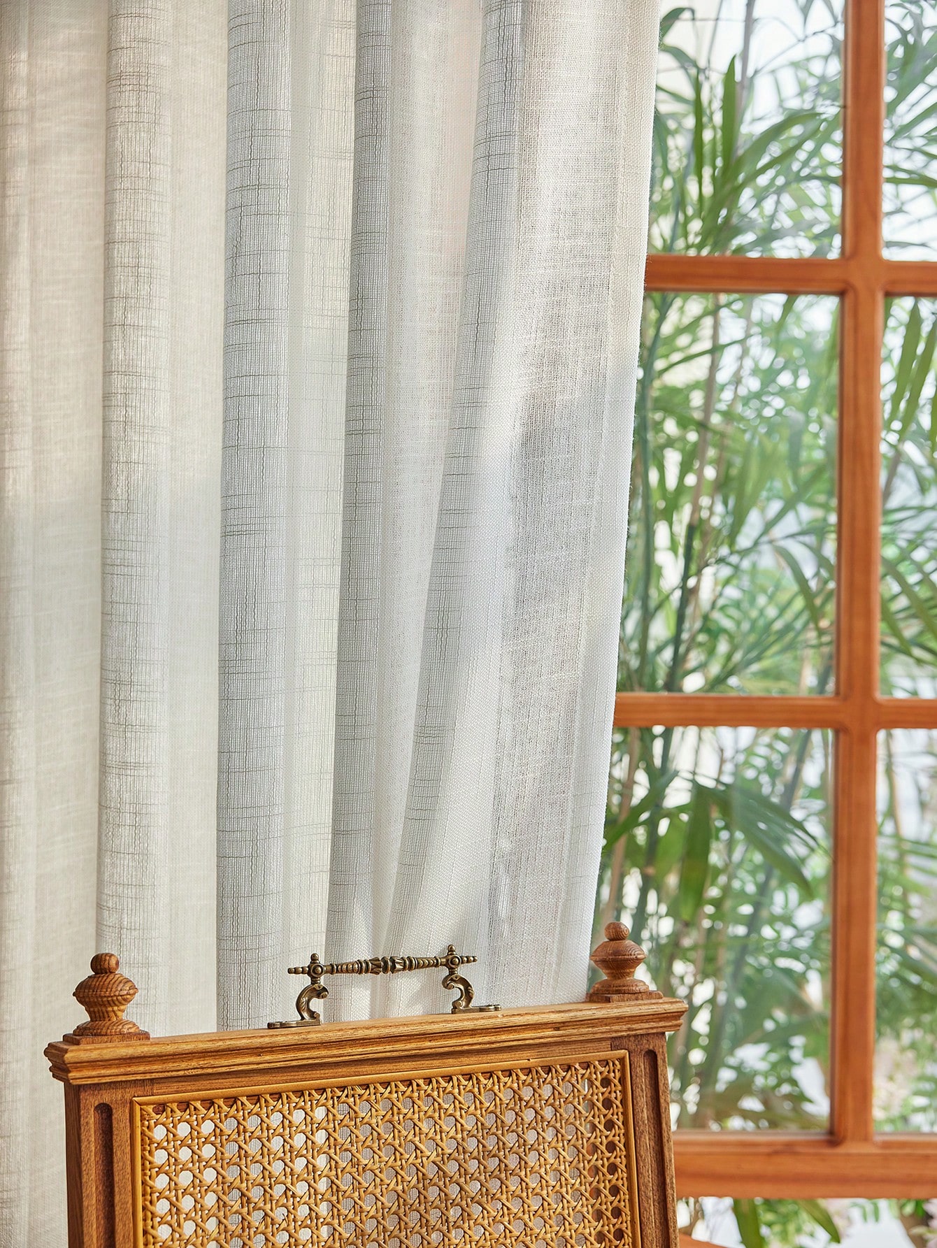 American pastoral style natura - Linen Curtain Eyelet incelemesi ve fiyatı