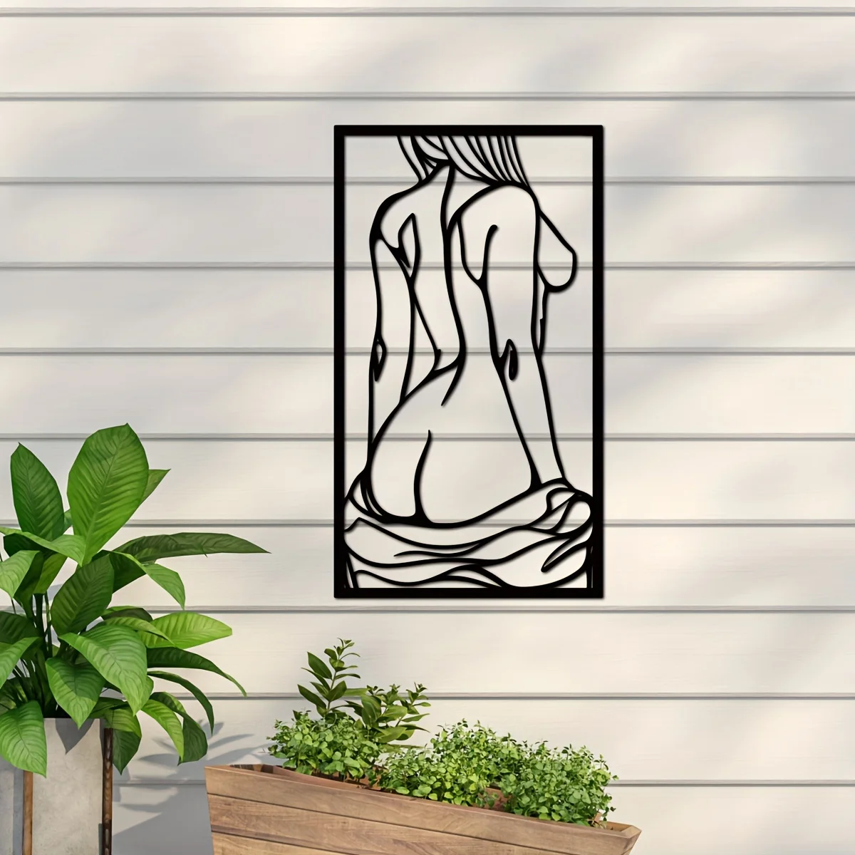 1pc Metal Art Wall Decor, Blac - Interior Design Modern incelemesi ve fiyatı