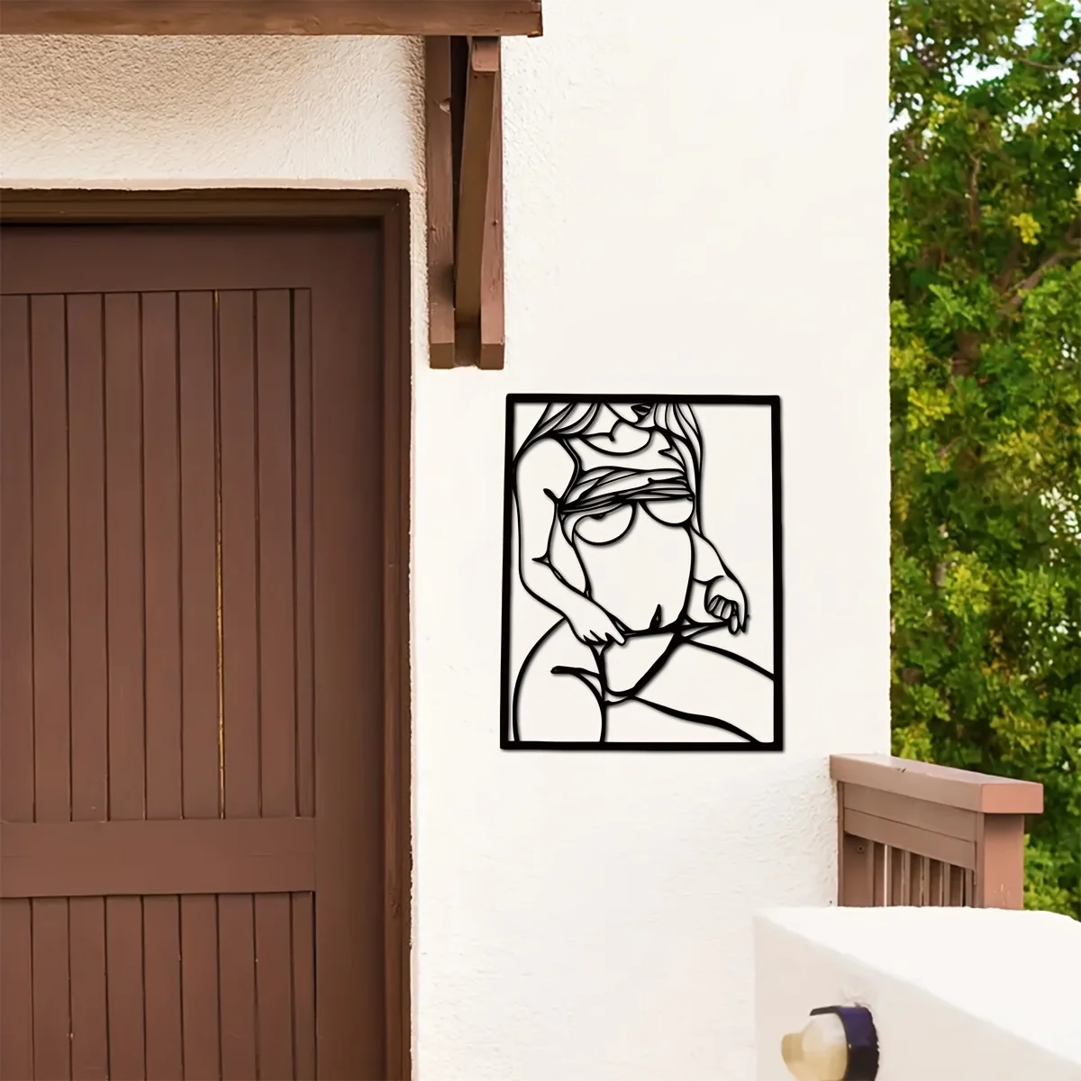1pc Metal Art Wall Decor, Blac - Interior Design Modern incelemesi ve fiyatı