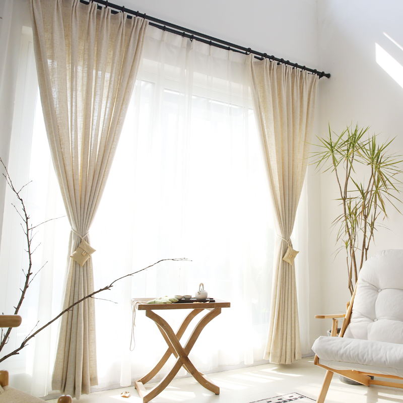 Modern Linen sheer Curtains fo - Linen Curtain Eyelet incelemesi ve fiyatı