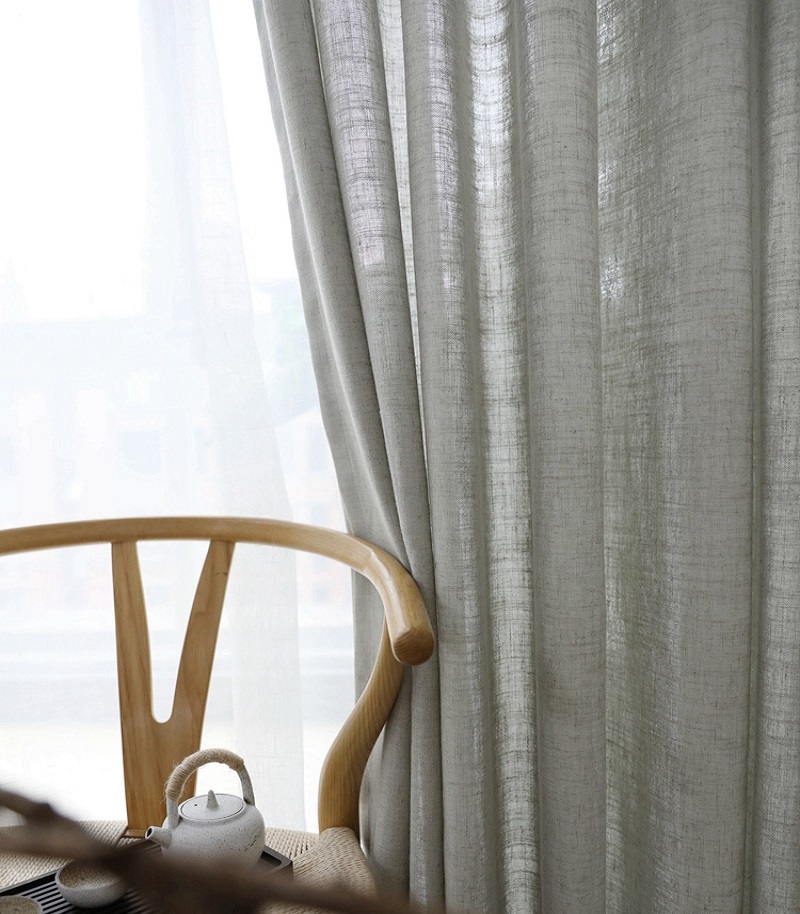 Modern Linen sheer Curtains fo - Linen Curtain Eyelet incelemesi ve fiyatı