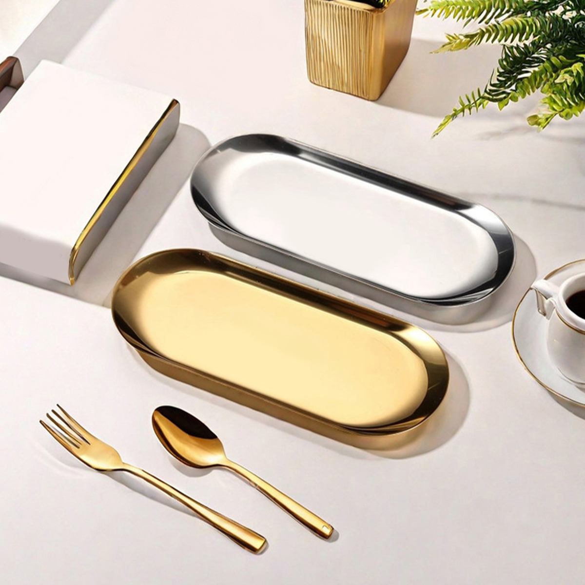 WORTHBUY Nordic Style Oval Ser - Travertine Tray Oval incelemesi ve fiyatı