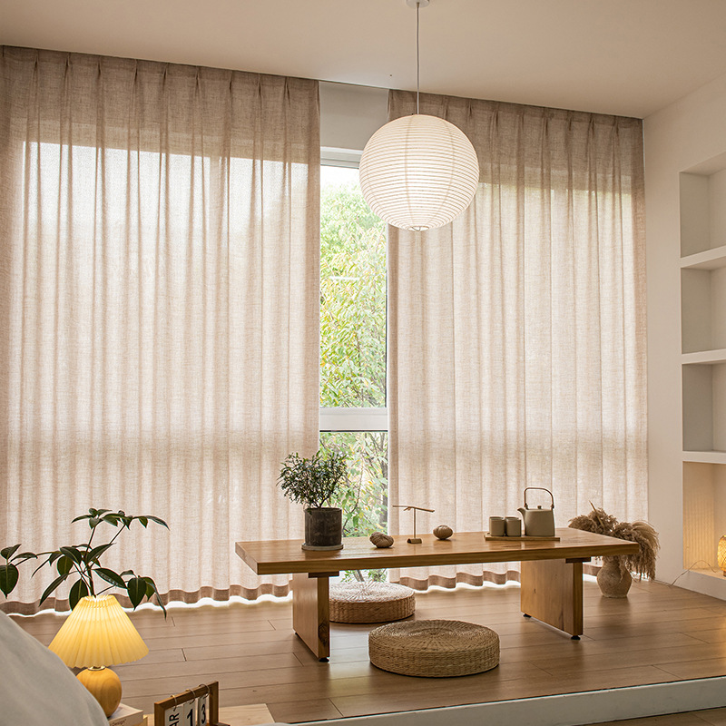 Extra Long 400cm Height Faux L - Linen Curtain Eyelet incelemesi ve fiyatı