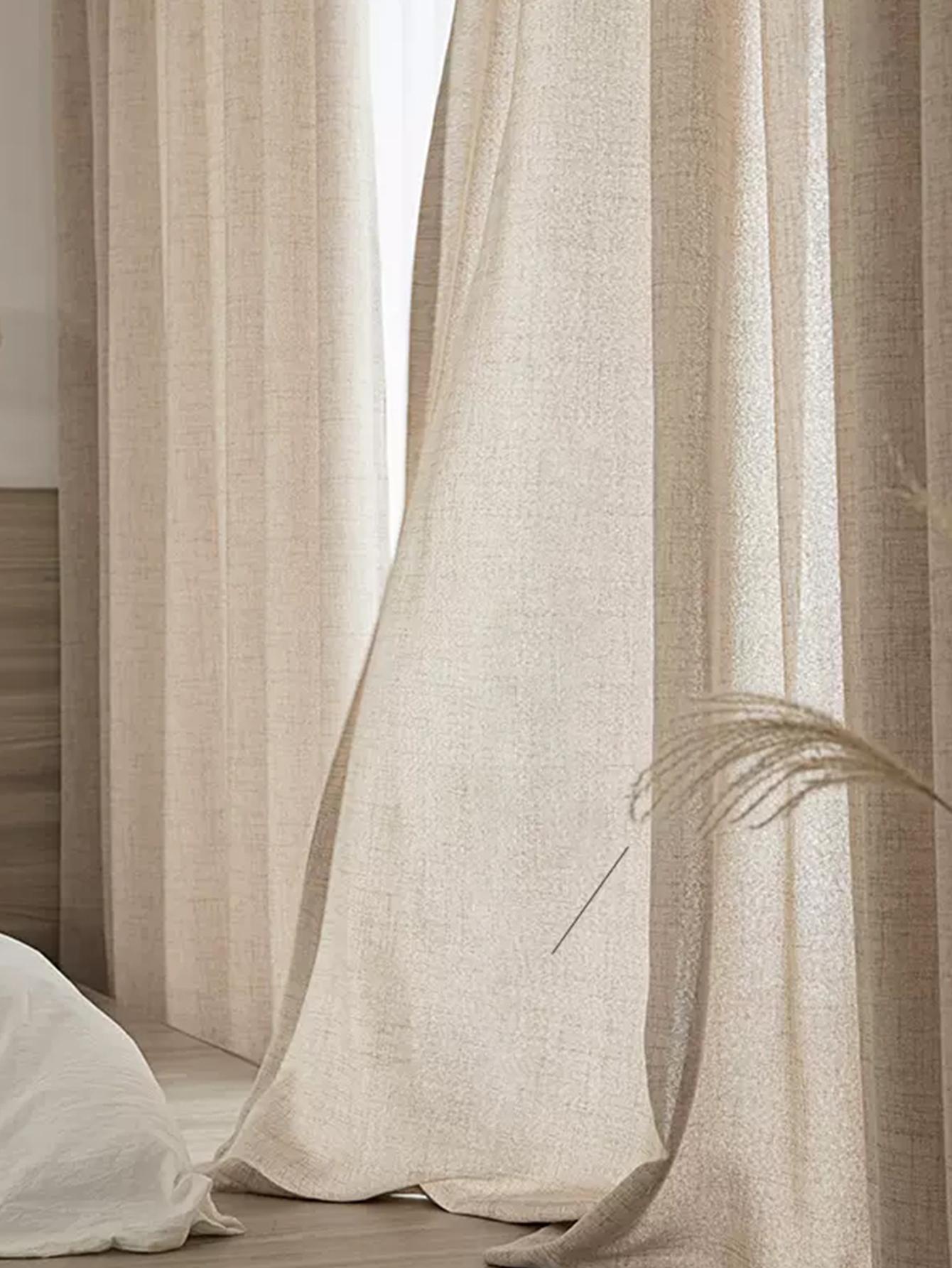 Japanese style thickened cotto - Linen Curtain Eyelet incelemesi ve fiyatı
