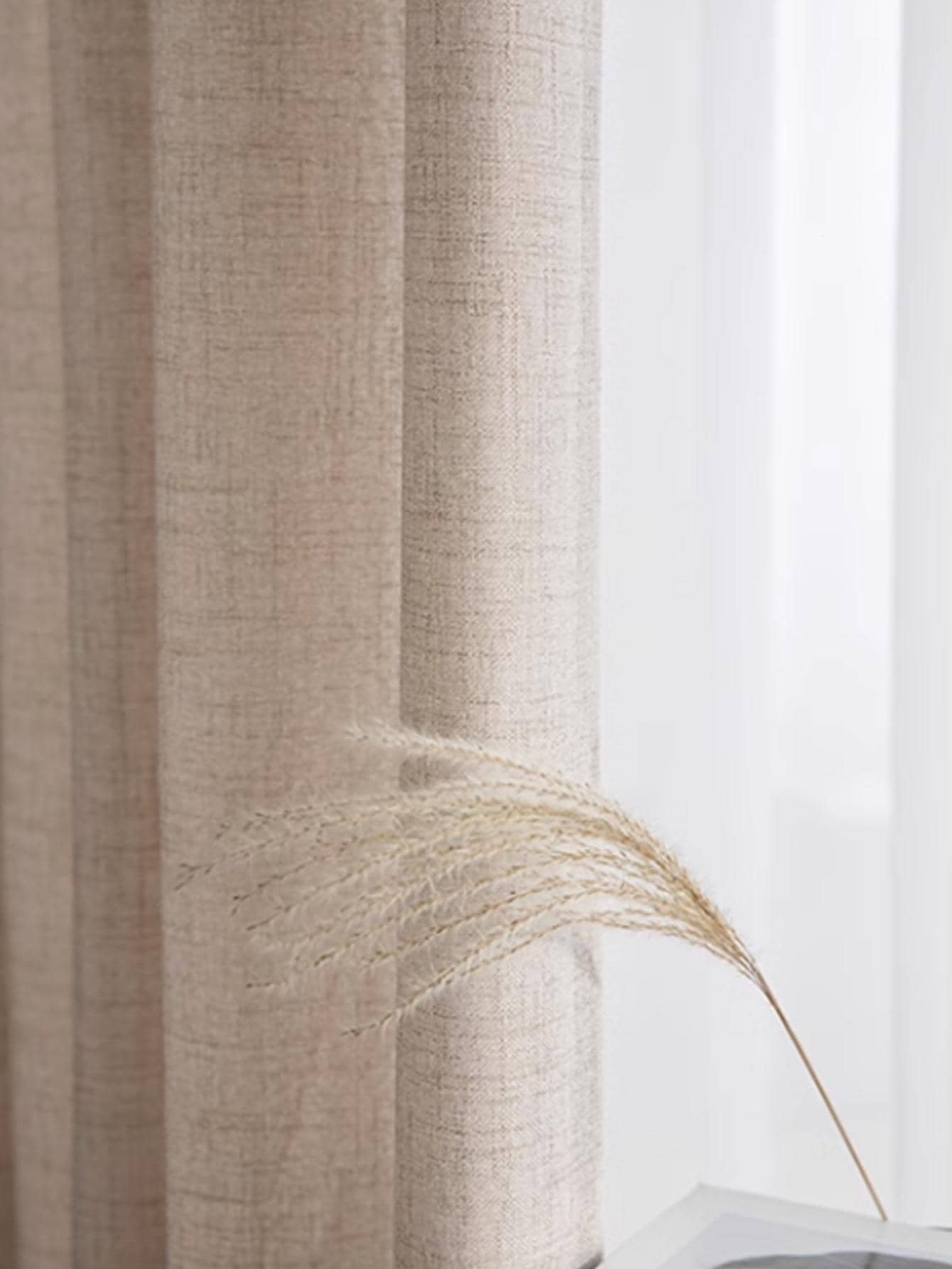 Japanese style thickened cotto - Linen Curtain Eyelet incelemesi ve fiyatı