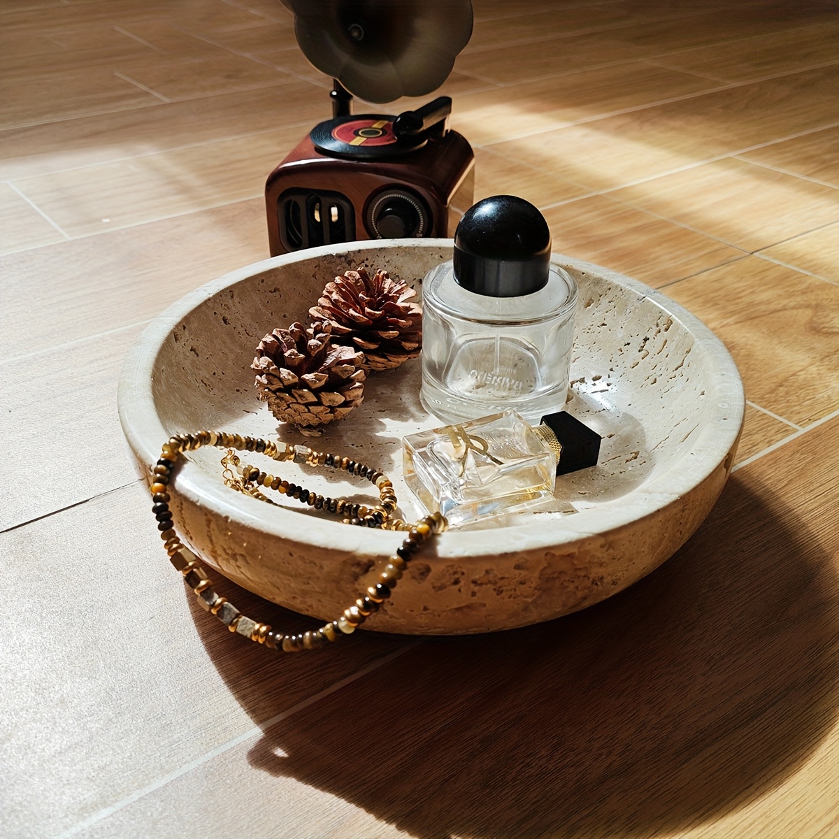 European Luxury Geometric Roun - Travertine Tray Oval incelemesi ve fiyatı