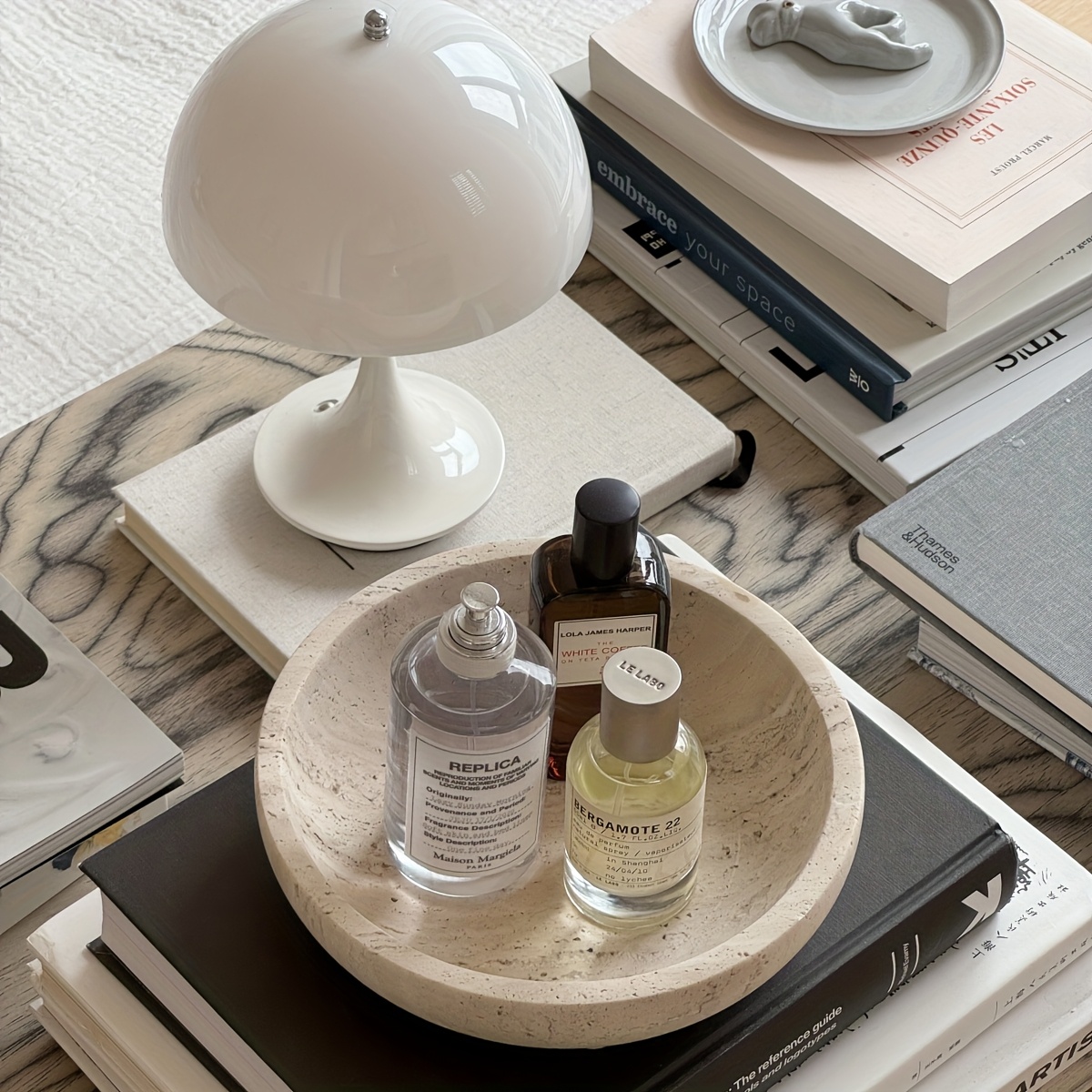 European Luxury Geometric Roun - Travertine Tray Oval incelemesi ve fiyatı