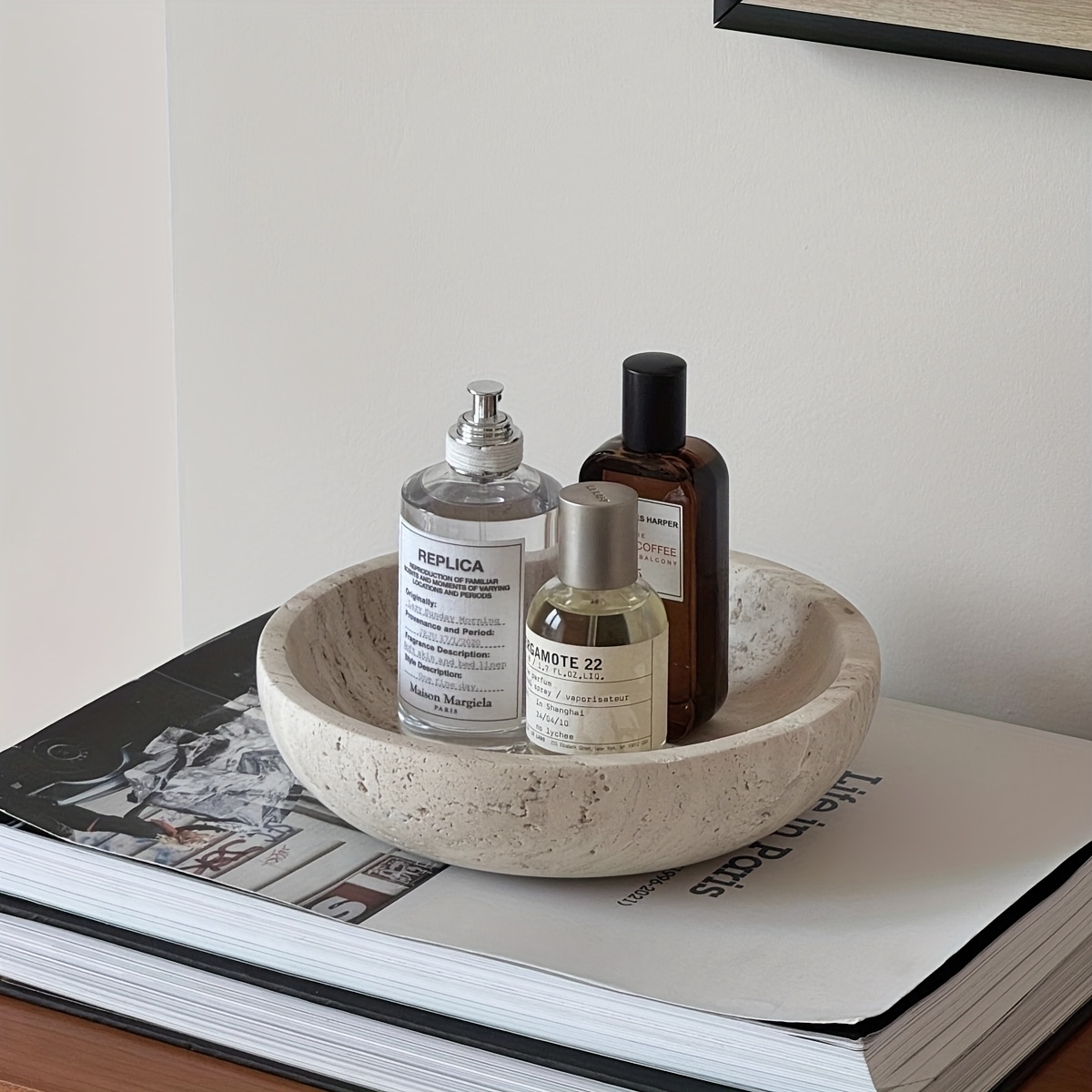 European Luxury Geometric Roun - Travertine Tray Oval incelemesi ve fiyatı