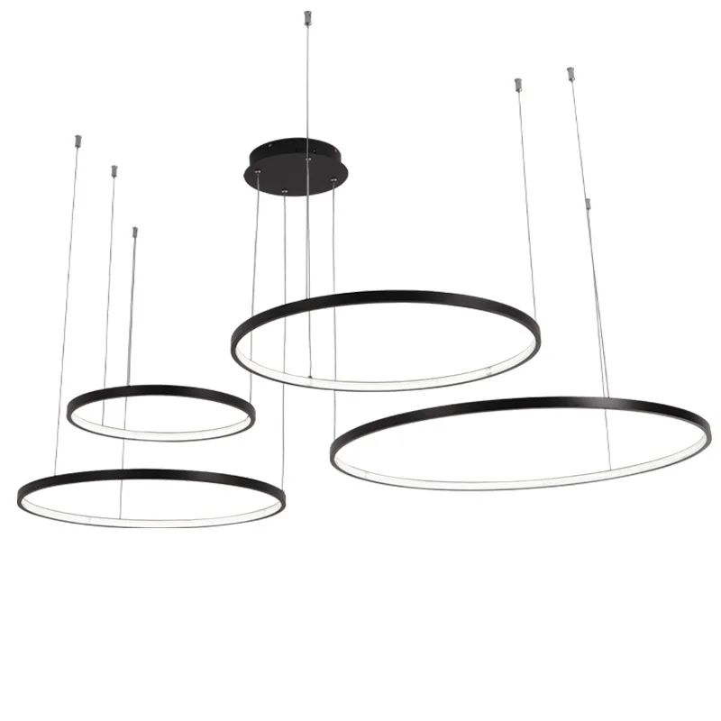 Modern Circle Rings LED Chande - Engineering And Interior Design incelemesi ve fiyatı