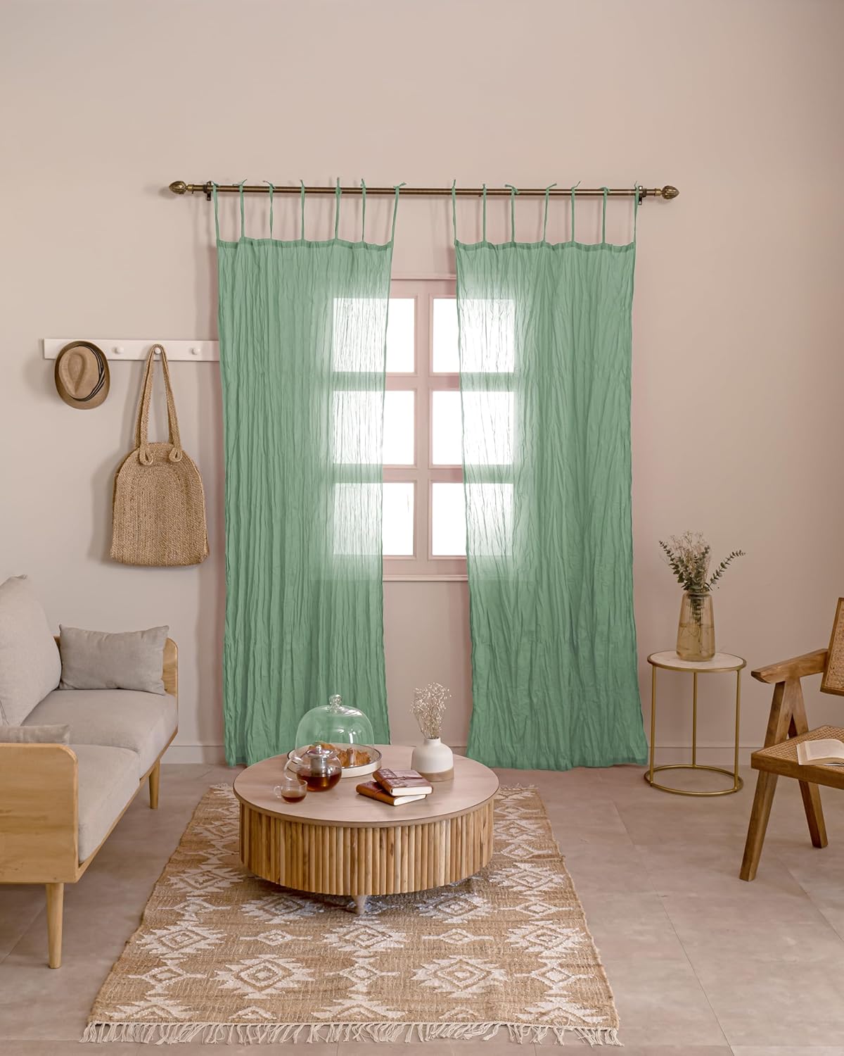 2 Panels Sheer Curtains Home D - Linen Curtain Eyelet incelemesi ve fiyatı