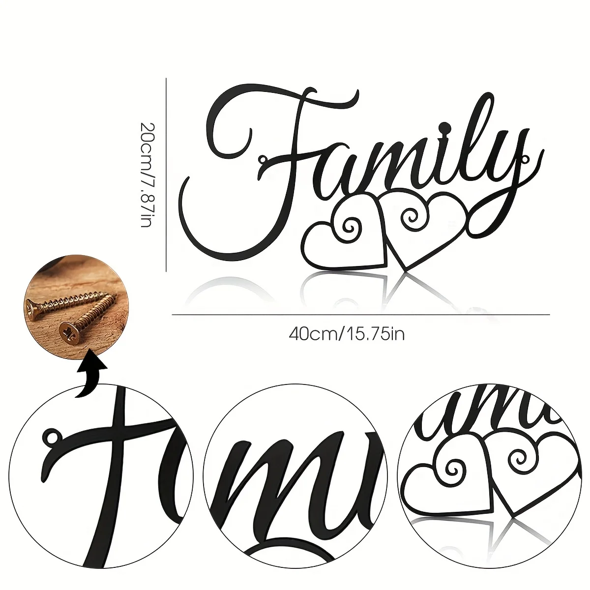 CIFBUY Family Wall Sign Metal  - Interior Design Modern incelemesi ve fiyatı