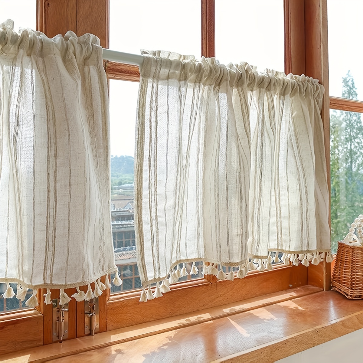Japanese Style Kitchen Short C - Linen Curtain Eyelet incelemesi ve fiyatı
