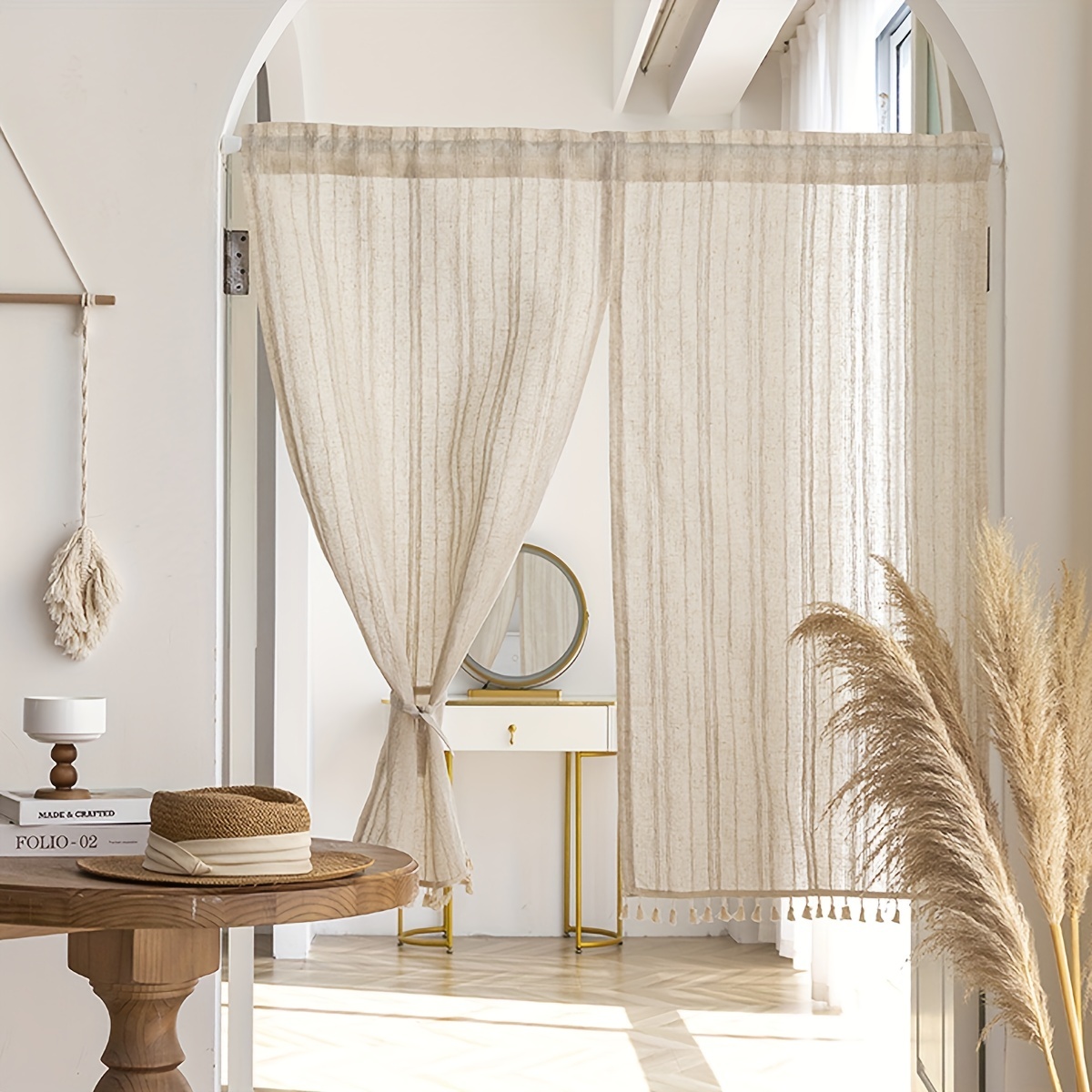 Japanese Style Kitchen Short C - Linen Curtain Eyelet incelemesi ve fiyatı