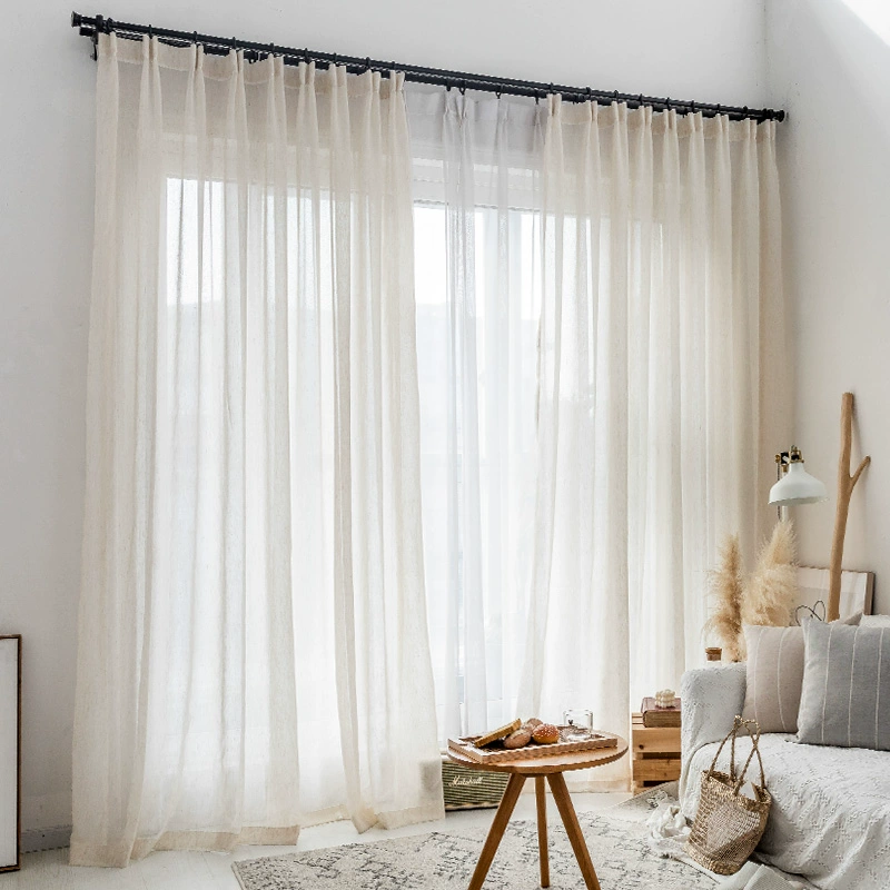 S Fold Wavy White Tulle Linen  - Linen Curtain Eyelet incelemesi ve fiyatı