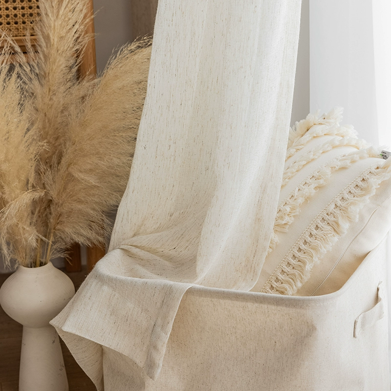 S Fold Wavy White Tulle Linen  - Linen Curtain Eyelet incelemesi ve fiyatı