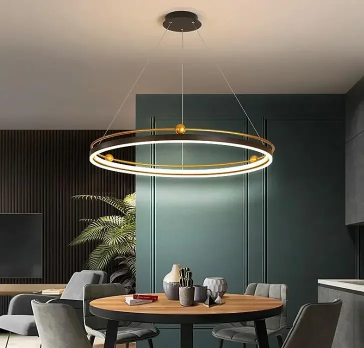 Modern led chandelier circle l - Engineering And Interior Design incelemesi ve fiyatı